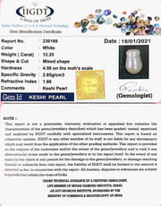 12.25/CT NATURAL KESHI PEARL
